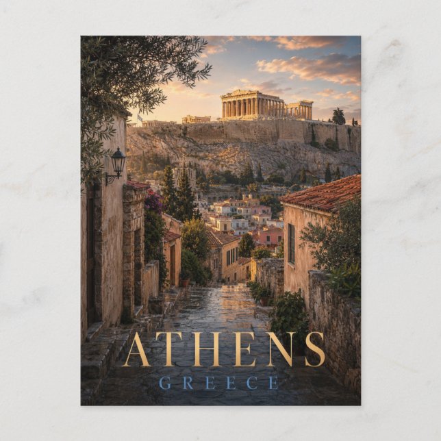 Carte Postale Athènes Grèce Acropole REALMS (Devant)