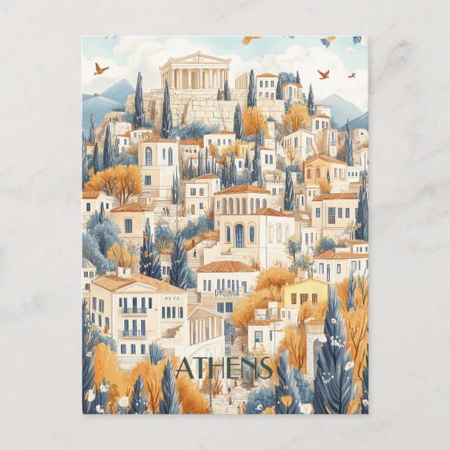Carte Postale Athènes Grèce Voyage (Devant)