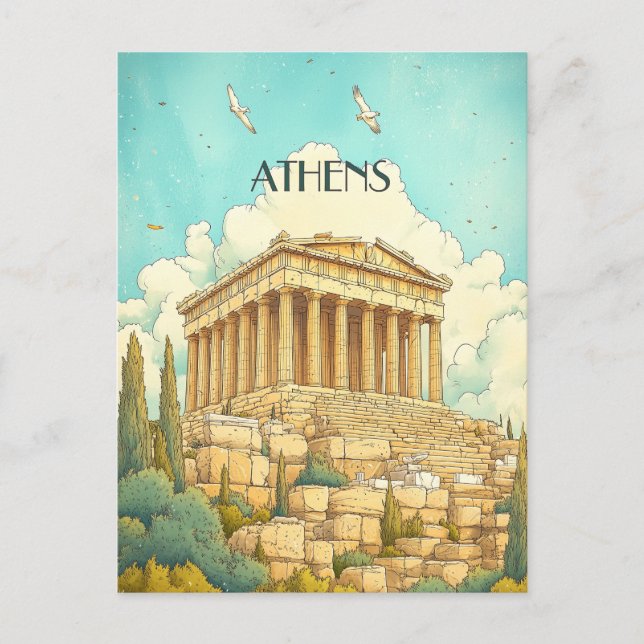 Carte Postale Athènes Grèce Voyage (Devant)