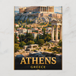 Carte Postale Athènes Souvenir de Voyage Grèce