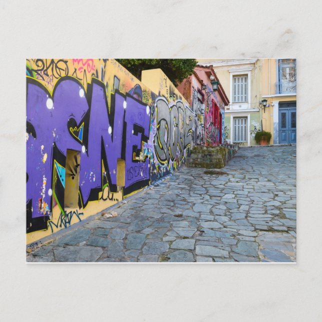 Carte postale Athens Street Art (Devant)