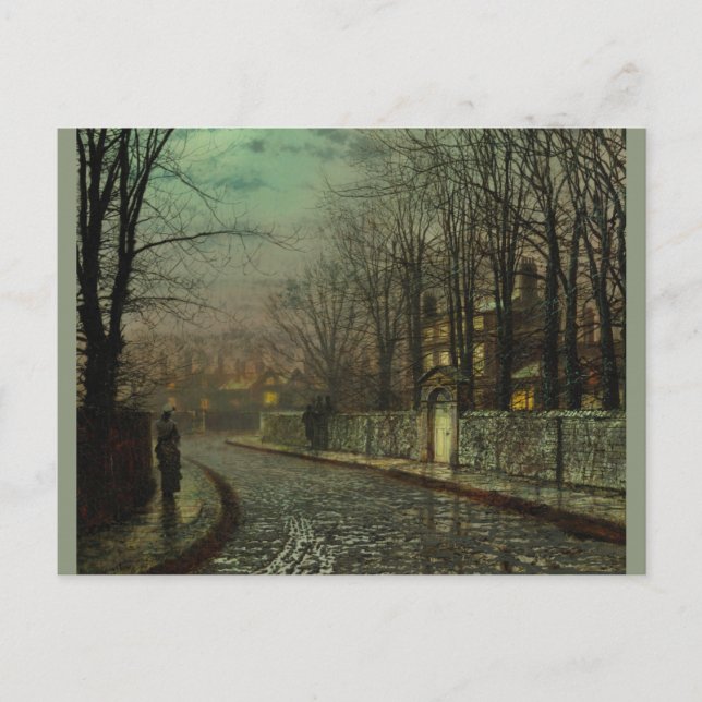 Carte postale Atkinson Grimshaw Tryst CC0611 (Devant)