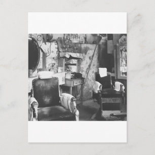 Carte Postale Atlanta Barber Shop, années 1930