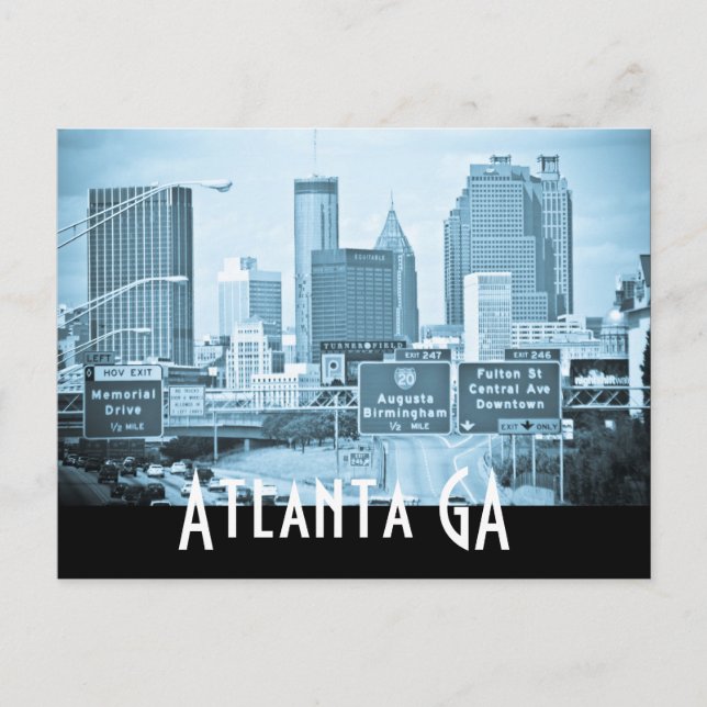CARTE POSTALE ATLANTA GA (Devant)