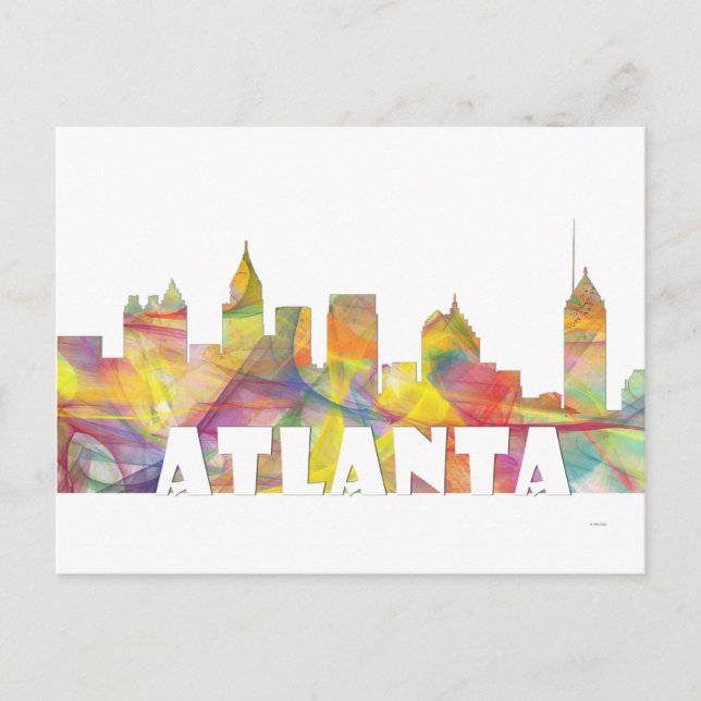 CARTE POSTALE ATLANTA GEORGIA SKYLINE MCLR 2 - (Devant)