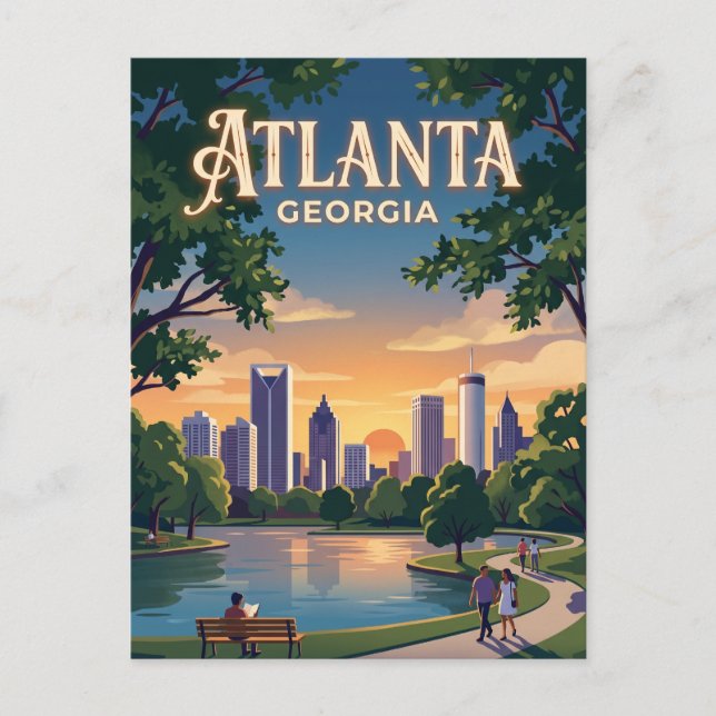 Carte Postale Atlanta Géorgie (Devant)