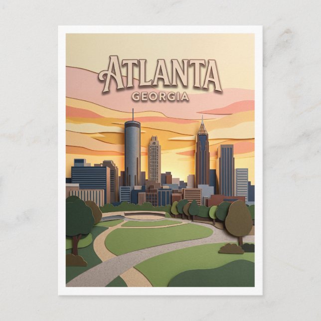 Carte Postale Atlanta Géorgie (Devant)