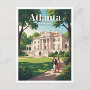 Carte Postale Atlanta, Géorgie — Souvenir de la Swan House