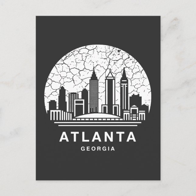 Carte Postale Atlanta Ville Géorgie (Devant)