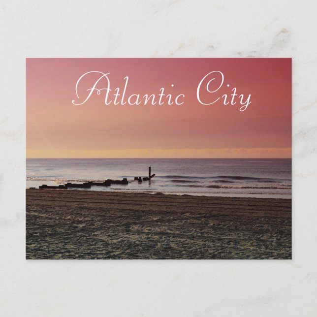 Carte Postale Atlantic City à Dusk (Devant)