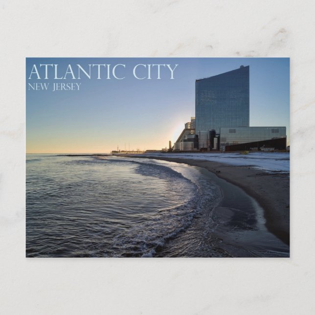 Carte Postale Atlantic City à Dusk (Devant)