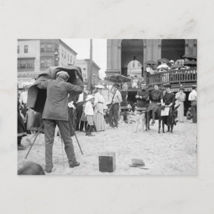 Carte Postale Atlantic City Beach, années 1890