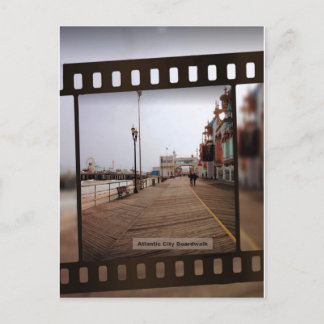 Carte Postale Atlantic City Beach Boardwalk sur film
