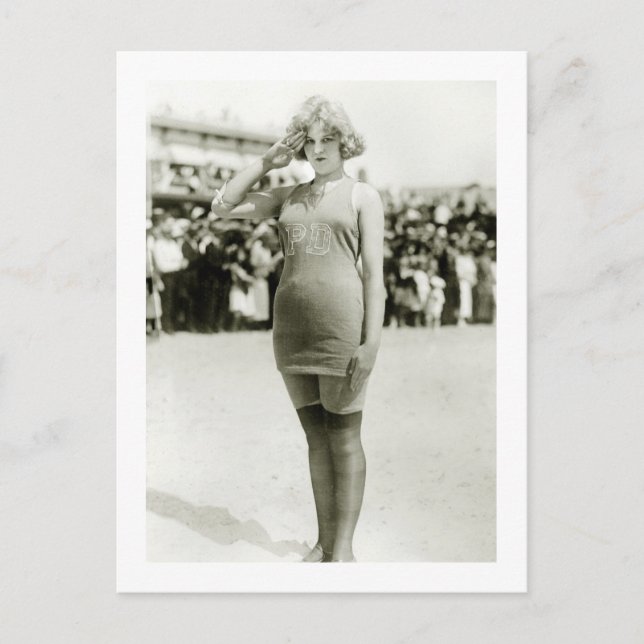 Carte Postale Atlantic City Beauty, début des années 1900 (Devant)