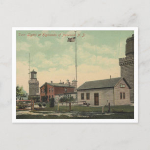 Carte Postale Atlantic Highlands NJ Navesink Twin Lights 1911