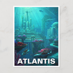 Carte Postale Atlantis Mythologie Voyage