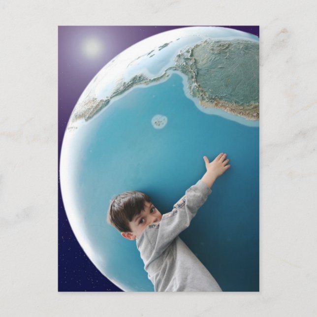 Carte Postale Atlas, c'est l'heure du bain (Devant)