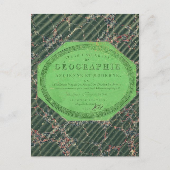 Carte Postale Atlas de géographie universelle (Devant)