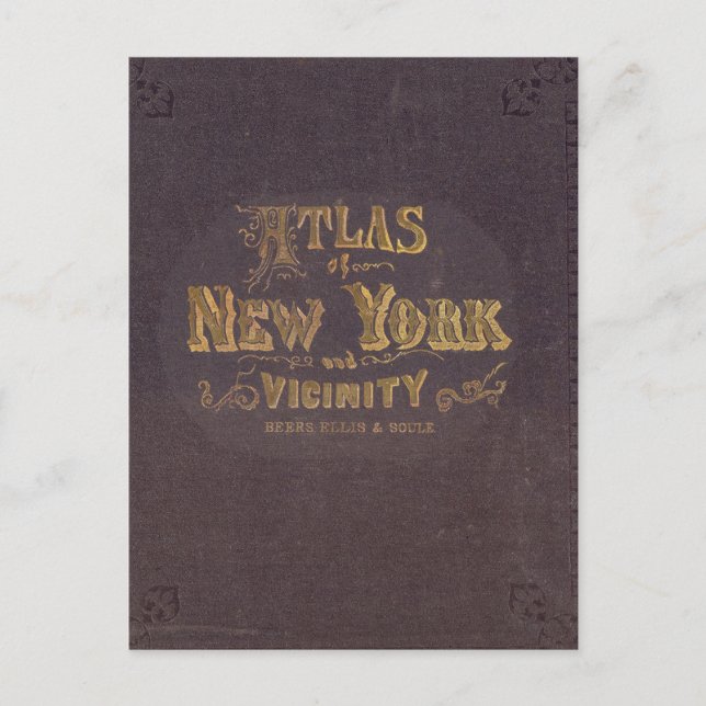 Carte Postale Atlas de New York (Devant)