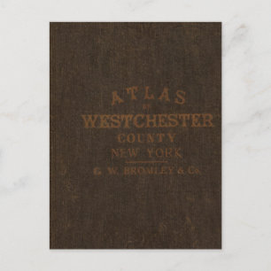 Carte Postale Atlas du comté de Westchester, New York