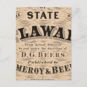 Carte Postale Atlas du Delaware