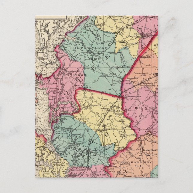 Carte Postale Atlas topographique des comtés du Maryland (Devant)