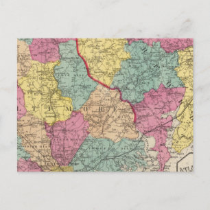 Carte Postale Atlas topographique des comtés du Maryland 3