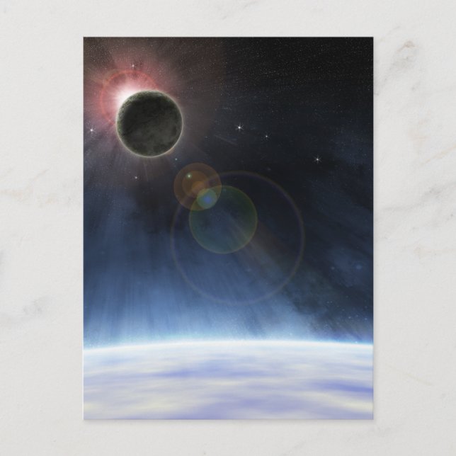 Carte Postale Atmosphère extérieure de la planète Terre (Devant)