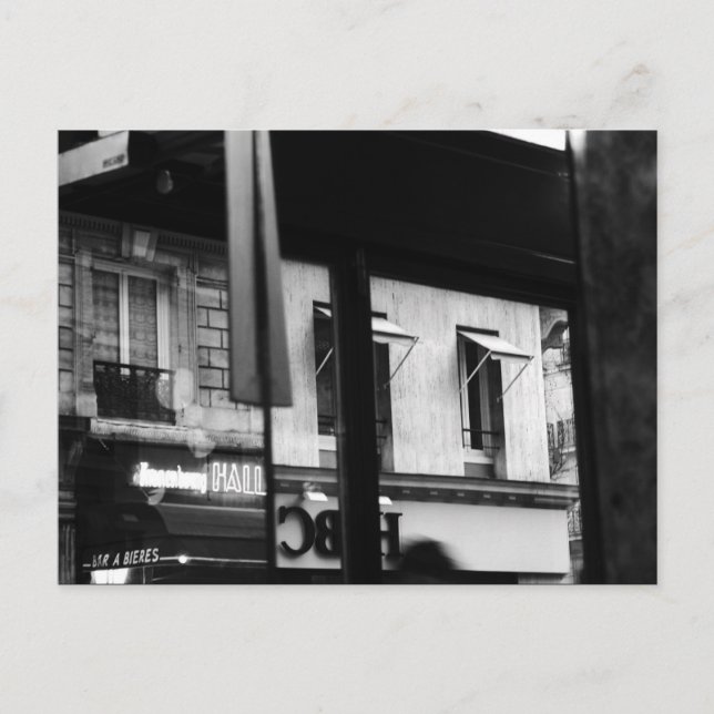 Carte Postale Atmosphère parisienne Windows et Réflexions (Devant)