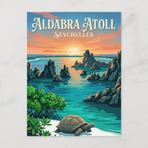 Carte Postale Atoll d'Aldabra Seychelles