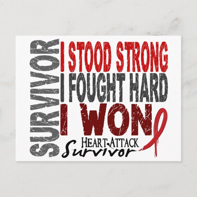 Carte Postale Attaque cardiaque Survivant 4 Maladie cardiaque (Devant)