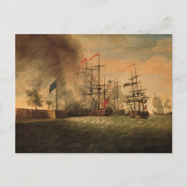 Carte Postale Attaque contre Fort Moultrie (Devant)