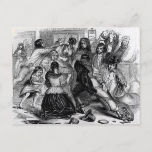 Carte Postale Attaque contre un magasin de pommes de terre en Ir