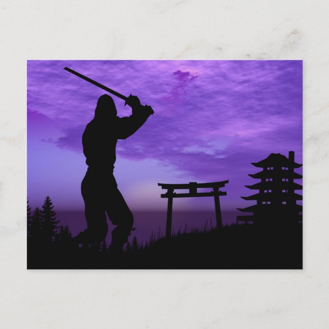 Carte Postale Attaque de Ninja (Devant)
