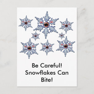 Carte Postale Attaque des Zombies du Flocon de Neige !