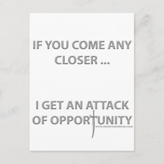 Carte Postale Attaque d'opportunité