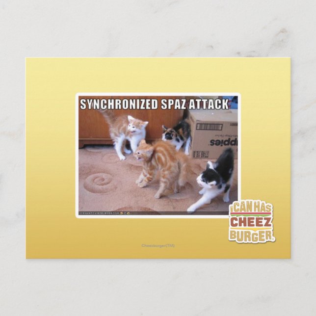 Carte Postale Attaque Spaz Sychronisée (Devant)