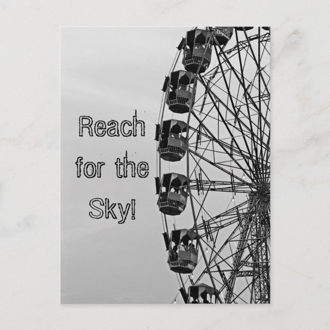Carte Postale Atteignez le ciel, grande roue (Devant)