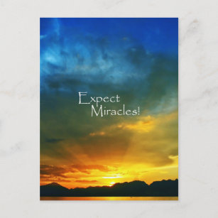 Carte Postale Attendez-vous à Miracles !