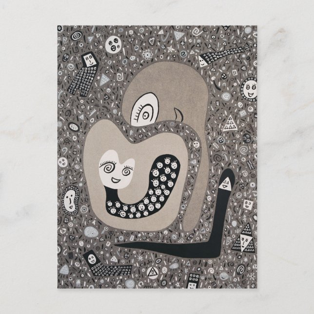 Carte Postale Attendre Un Bébé (Devant)