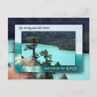 Carte Postale Attends l'Eternel