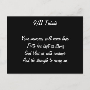 Carte Postale Attentats du 11 septembre