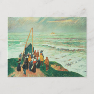 Carte Postale Attente du retour des pêcheurs