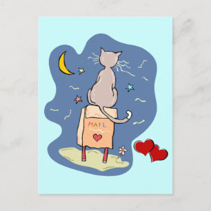 Carte Postale Attente d'une lettre d'amour