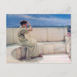Carte Postale Attentes de Lawrence Alma Tadema