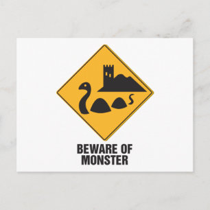 Carte Postale Attention Au Loch Ness Monster