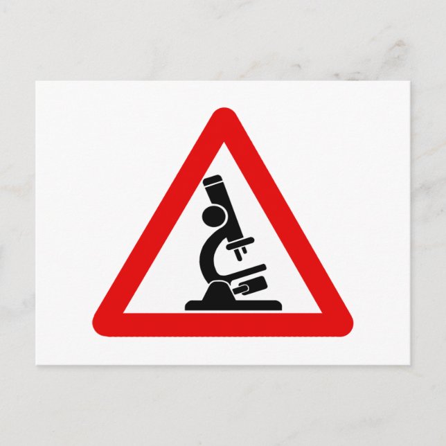 Carte Postale Attention :  SCIENCE ! (Devant)