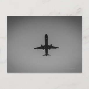 Carte Postale Atterrissage d'avions silhouetté