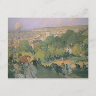 Carte Postale Atterrissage de ballons à Pré St-Gervais, c.1885