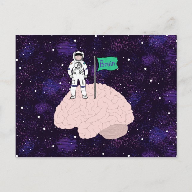 Carte Postale Atterrissage de cerveau (Devant)
